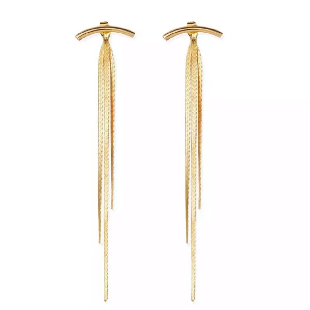 NEW 14k gold plated bohemian Earrings - Picture 2 of 5